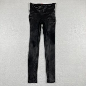 Spanx Pants Womens‎ Medium Black Leggings Stretch Casual Office Travel Vacation